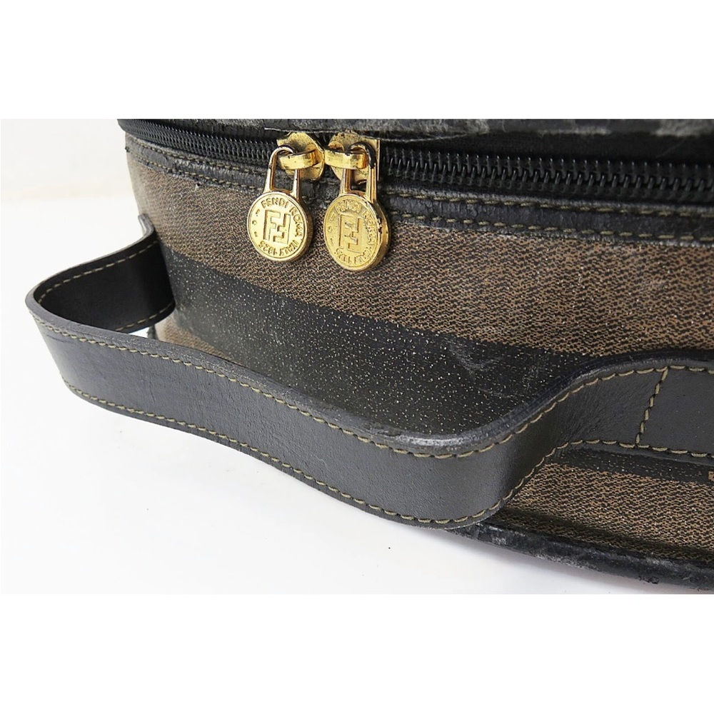Fendi Black and Brown Striped Cosmetic Case - Picture 6 of 12